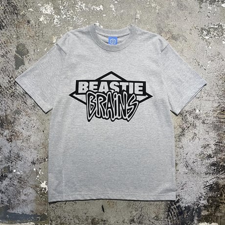 【 LONG SET ORIGINAL 】LSD-114 “BEASTIE BRAINS” S/S T-SHIRT ( GRAY )