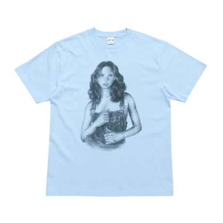 【 stacks bookstore × Moloch 】“Goth” Tee ( SKY BLUE )