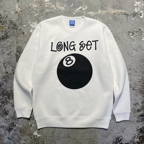 【 LONG SET ORIGINAL 】LSD-121 LONG SET 12th ANNIV. CREWNECK SWEAT ( WHITE )