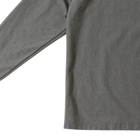 【 WALLA WALLA SPORT 】U.S. MADE JACQUARD STRIPE POCKET TEE ( OLIVE )