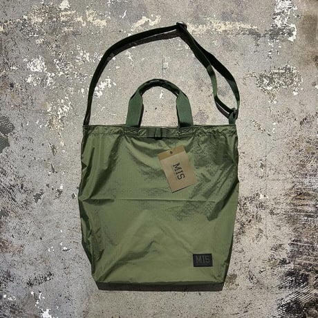 【 MIS 】RIPSTOP NYLON CARRYING BAG ( OLIVE )