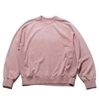 【 IMPRESTORE 】Martha - Paint Splattered Freedom Sweat ( FADED PINK )