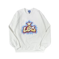 【 LONG SET ORIGINAL 】LSD-068 "DOWN BY LAW" C/N SWEAT ( WHITE )