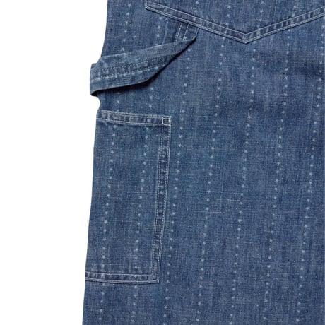 【 IMPRESTORE 】BIFF - Pinstripes Painter Pants ( BLUE DENIM VINTAGE WASH )