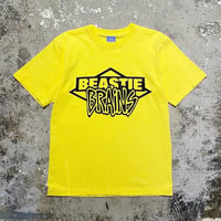 【 LONG SET ORIGINAL 】LSD-114 “BEASTIE BRAINS” S/S T-SHIRT ( YELLOW )