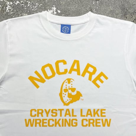 【 LONG SET ORIGINAL 】LSD-116 “NO CARE” S/S T-SHIRT ( WHITE )