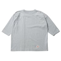 【 IMPRESTORE 】Sonya - T-cloth Football Half Sleeve ( HEATHER GRAY )