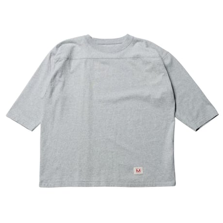 【 IMPRESTORE 】Sonya - T-cloth Football Half Sleeve ( HEATHER GRAY )
