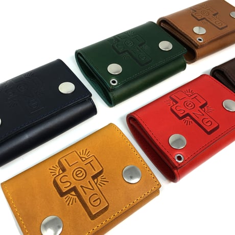 【 SCUMBOY × LONG SET 】LSD-051 "BAD MUTHA' FUCKA'" LEATHER CLUB WALLET & CHAIN SET ( 全6色 )