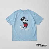 【 WALLA WALLA SPORT 】PRINTED S/S TEE / MICKEY MOUSE ( SKY BLUE )