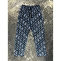 【 LIFE’S A BEACH 】“SKULLS” PANTS ( BLACK × BLUE )