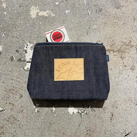 【 Cushman for LONG SET 】Classic Denim Pouch ( INDIGO )