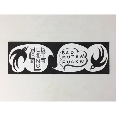 【 SCUMBOY × LONG SET 】LSD-051 "BAD MUTHA' FUCKA'" LEATHER CLUB WALLET & CHAIN SET ( 全6色 )