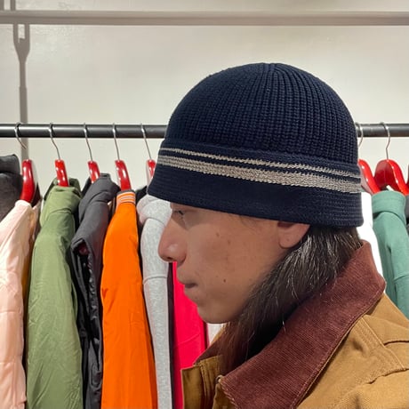 【 IMPRESTORE 】Gyllenhaal - Reflector Cotton Linen Hat ( NAVY )