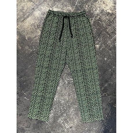 【 LIFE’S A BEACH 】“BONES” PANTS ( BLACK × GREEN )
