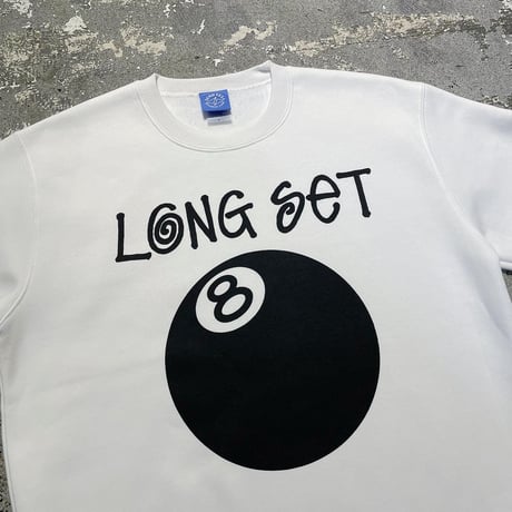 【 LONG SET ORIGINAL 】LSD-121 LONG SET 12th ANNIV. CREWNECK SWEAT ( WHITE )