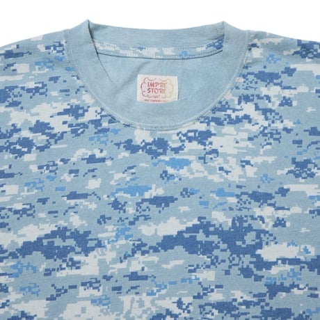 【 IMPRESTORE 】Shy Guy - Digital Camo T-shirt ( INDIGO BLUE )