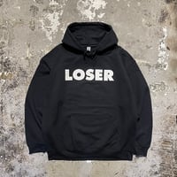 【 SUB POP RECORDS 】“LOSER” HOODED SWEATSHIRT ( BLACK )