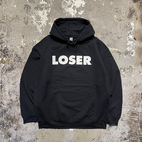 【 SUB POP RECORDS 】“LOSER” HOODED SWEATSHIRT ( BLACK )