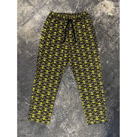 【 LIFE’S A BEACH 】“SKULLS” PANTS ( BLACK × YELLOW )