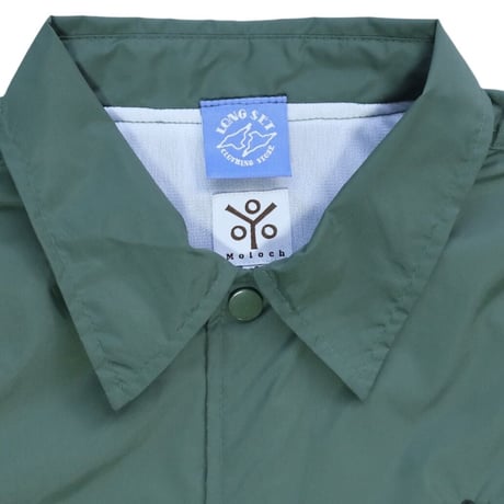 【 Moloch × LONG SET 】“Manuscript” Coach Jacket ( FOREST GREEN )