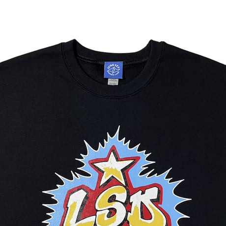 【 LONG SET ORIGINAL 】LSD-068 "DOWN BY LAW" C/N SWEAT ( BLACK )