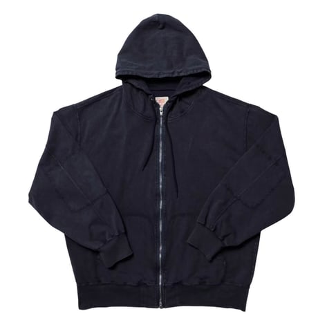 【 IMPRESTORE 】Thompson - T-cloth V.D Zip Hoodie ( FADED NAVY )