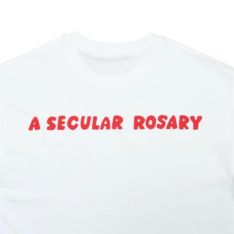 【 Moloch × Tsutomu Date 】A SECULAR ROSARY Tee ( WHITE )