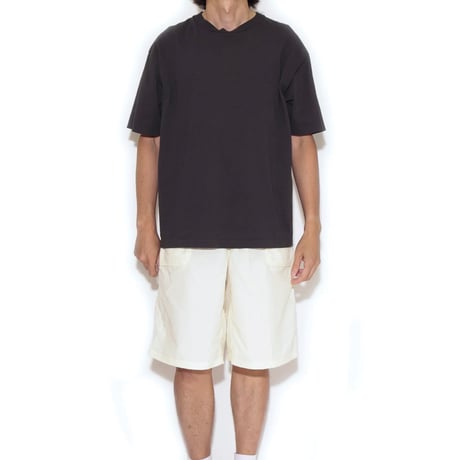 【 WALLA WALLA SPORT 】U.S. MADE JACQUARD STRIPE TEE ( BLACK )