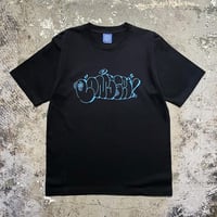 【 LONG SET ORIGINAL 】LSD-112 “THROW-UP” S/S T-SHIRT ( BLACK )