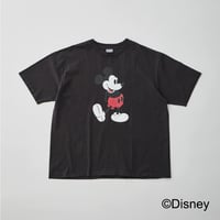 【 WALLA WALLA SPORT 】PRINTED S/S TEE / MICKEY MOUSE ( USED BLACK )
