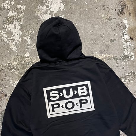 【 SUB POP RECORDS 】“LOSER” HOODED SWEATSHIRT ( BLACK )