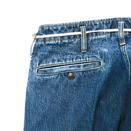 【 IMPRESTORE 】DOC - Center Crease Frisco Pants ( BLUE DENIM VINTAGE WASH )