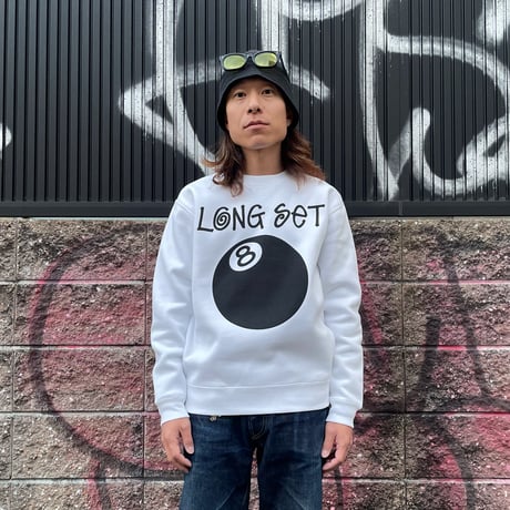 【 LONG SET ORIGINAL 】LSD-121 LONG SET 12th ANNIV. CREWNECK SWEAT ( WHITE )