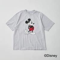 【 WALLA WALLA SPORT 】PRINTED S/S TEE / MICKEY MOUSE ( ASH )