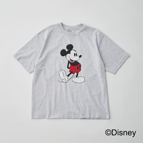 【 WALLA WALLA SPORT 】PRINTED S/S TEE / MICKEY MOUSE ( ASH )