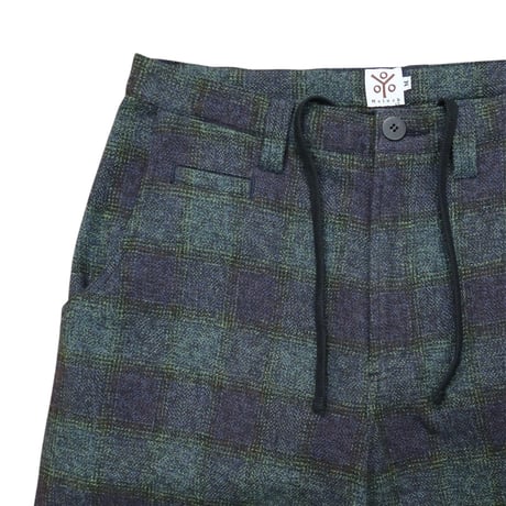 【 Moloch 】Swollen Shorts II ( NAVY CHECK )