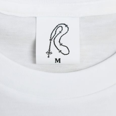 【 Moloch × Tsutomu Date 】A SECULAR ROSARY Tee ( WHITE )