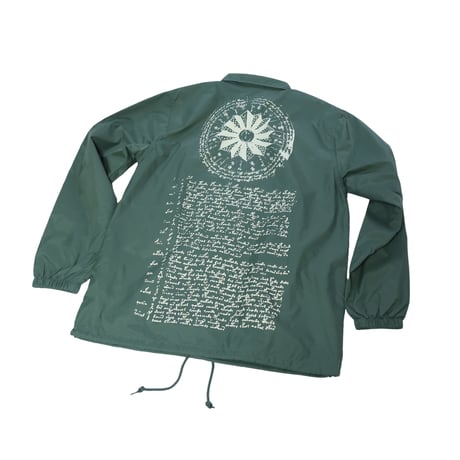 【 Moloch × LONG SET 】“Manuscript” Coach Jacket ( FOREST GREEN )