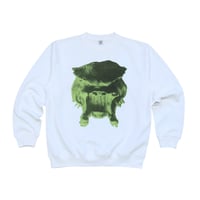 【 Moloch 】“Battle Mask” Crewneck ( WHITE )