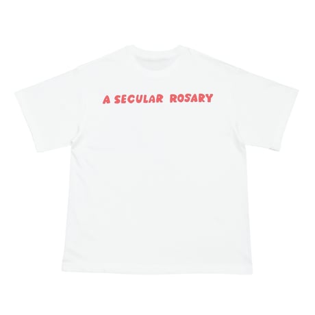 【 Moloch × Tsutomu Date 】A SECULAR ROSARY Tee ( WHITE )