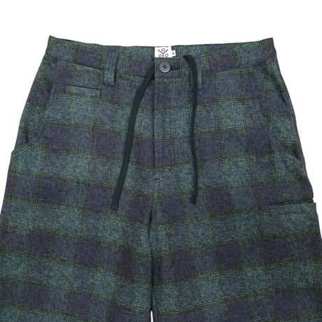 【 Moloch 】Swollen Shorts II ( NAVY CHECK )