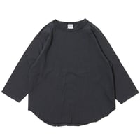 【 WALLA WALLA SPORT 】3/4 BASEBALL TEE ( USED BLACK )