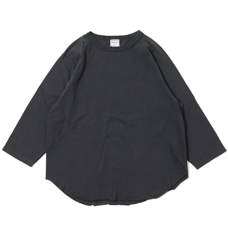 【 WALLA WALLA SPORT 】3/4 BASEBALL TEE ( USED BLACK )
