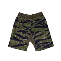【 LONG SET ORIGINAL 】LSD-082 TIGER STRIPE PILE SWEATSHORT