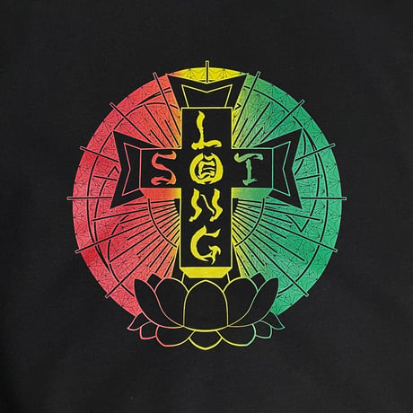 【 LONG SET ORIGINAL 】LSD-090 "DOG TOWN" ZIP-UP HOODIE ( BLACK )