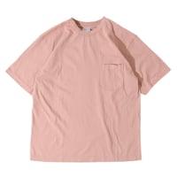 【 WALLA WALLA SPORT 】6oz TUBE POCKET TEE ( PINK BROWN )