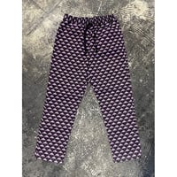 【 LIFE’S A BEACH 】“BAT” PANTS ( BLACK × PURPLE )