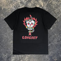 【 LONG SET × SCUMBOY 】LSD-130 "SKULL & SNAKE" S/S T-SHIRT ( BLACK )