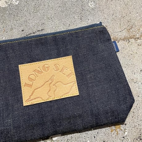 【 Cushman for LONG SET 】Classic Denim Pouch ( INDIGO )